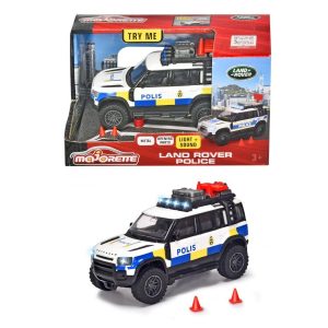 Majorette Land Rover Polis med ljud och ljus – Majorette – Leksaksaffären