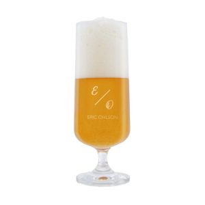 Ölglas med gravyr – Monogram