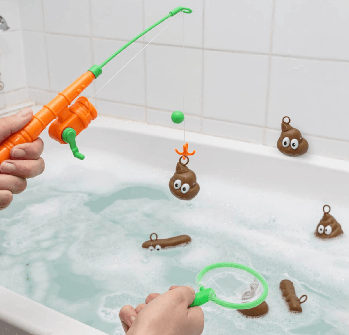 Badleksak badkar – fånga bajskorvar - Bild 2