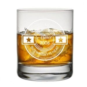 Whiskyglas med namn & gravyr